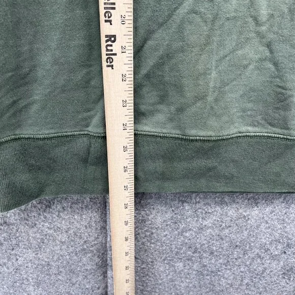 Miami Hurricanes Sweater Men Large Pullover Green 1/4 Zip Sweatshirt VTG 47’ - Picture 8 of 14